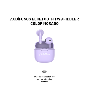 Audífonos Bluetooth Tws Fiddler Color Morado