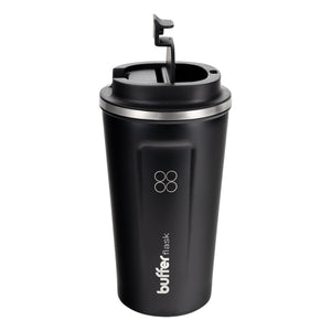 Mug Para Café Buffer Acero Inoxidable 500Ml Negro