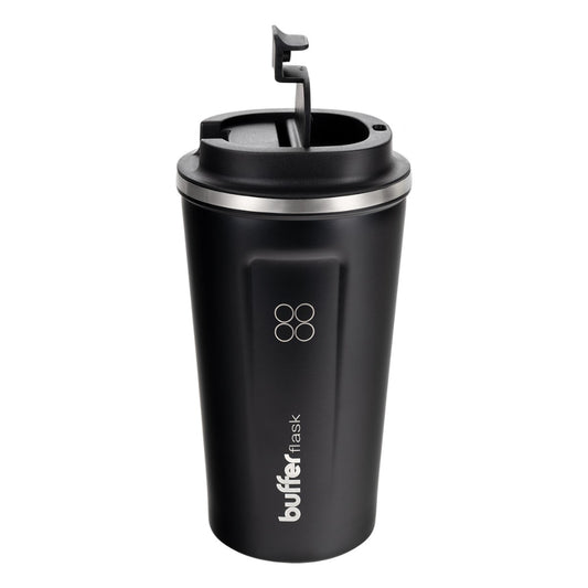 Mug Para Café Buffer Acero Inoxidable 500Ml Negro