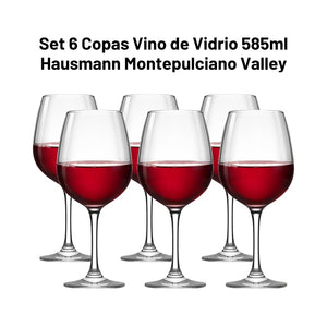 Pack de 6 Copas Vino 585 Ml Hausmann Montepulciano Valley