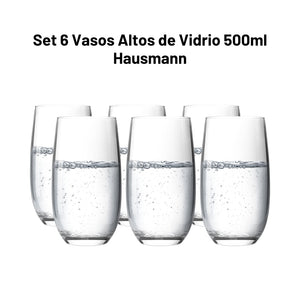 Set de 6 Vasos Altos 500 Ml Hausmann