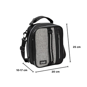 Bolso Cooler Expandible. Térmico  Buffer Gris