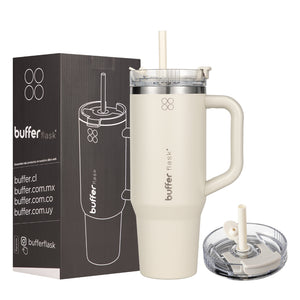 Botella Termica Mug Buffer Bora Bora 1,2Lt Frio y Calor Ivory