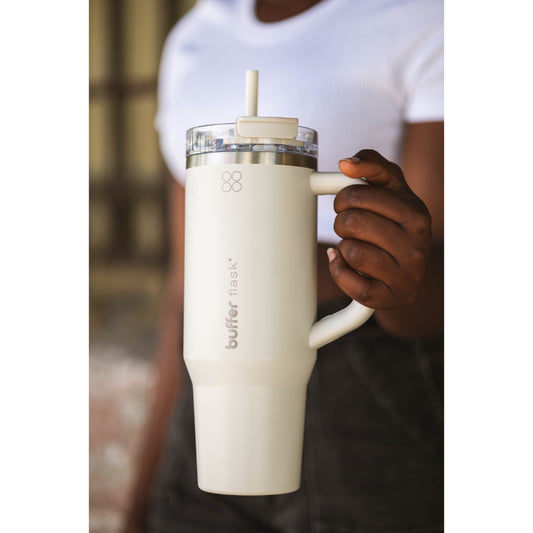 Botella Termica Mug Buffer Bora Bora 1,2Lt Frio y Calor Ivory