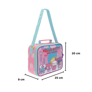 Lonchera Hello Kitty Y Amigos Rosada