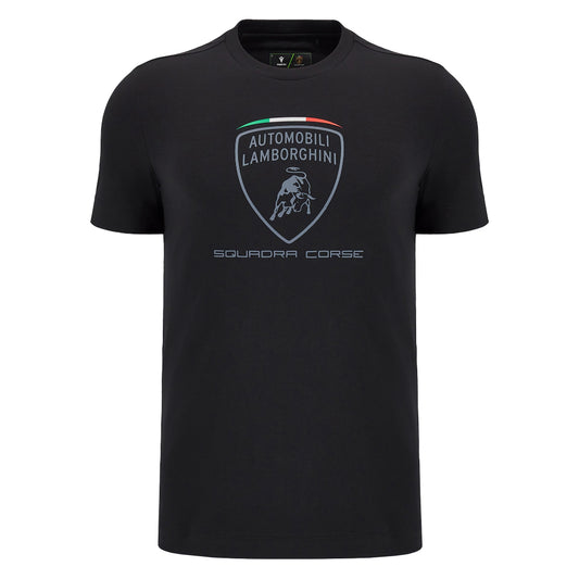 Polera Negra Cuello Redondo Lamborghini Hombre M24