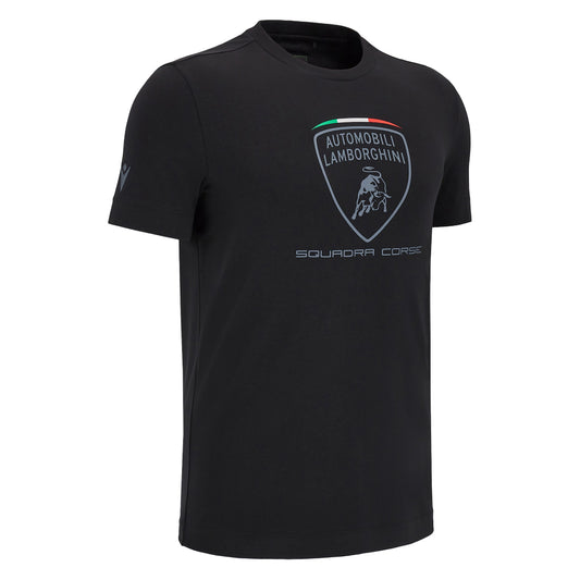 Polera Negra Cuello Redondo Lamborghini Hombre M24