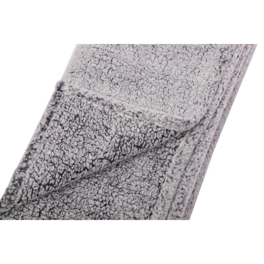 Combo Cubrecama Quilt Reversible 2 1/2 Plazas King Deluxe White + Manta Sherpa Gris Jaspeado