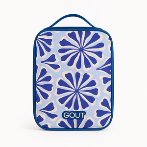 Combo Banano Silicona Celeste y Organizador de Viaje Cosmetiquero 24cm x 18cm Gout Aqua