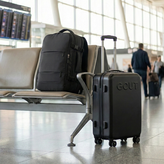 ✈️PACK Exclusivo Maleta Cabina GOUT y Mochila Viaje Viral Cabina 40L. Negro