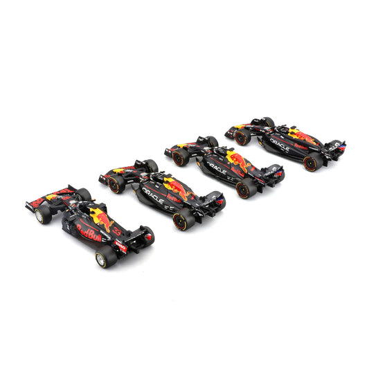 Pack 4 Auto M4X Campeón Oracle Red Bull Racing 1:43 Verstappen