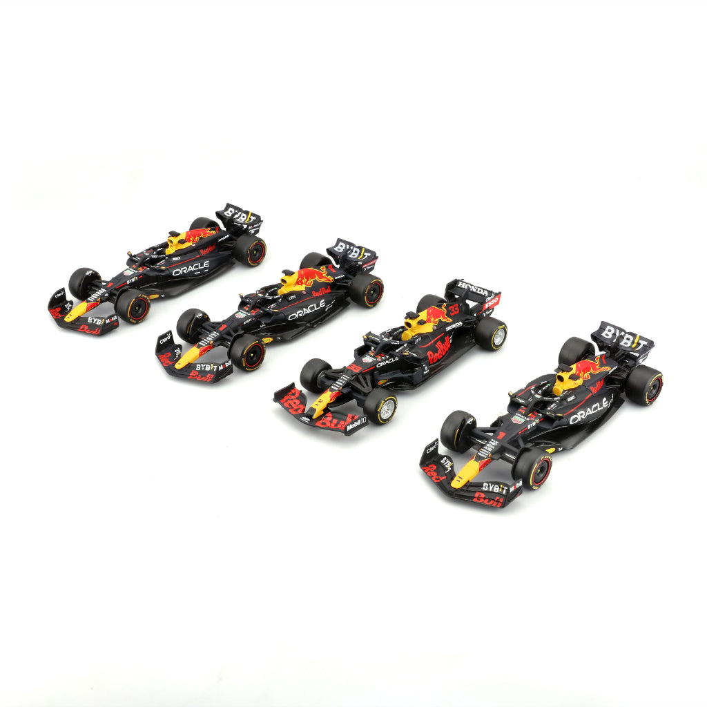 Pack 4 Auto M4X Campeón Red Bull Racing 1:43 Verstappen