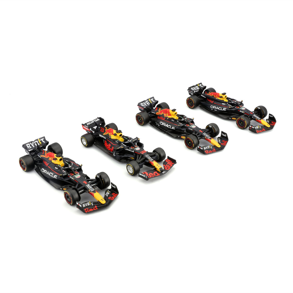 Pack 4 Auto M4X Campeón Red Bull Racing 1:43 Verstappen