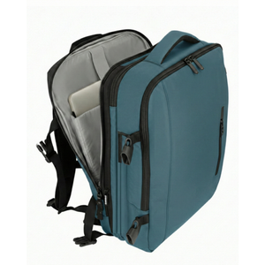 Combo 1 Mochila Viaje XL 40L Llaima Azul Piedra + 1 Botella Agua Térmica Buffer Paine 1,2Lt