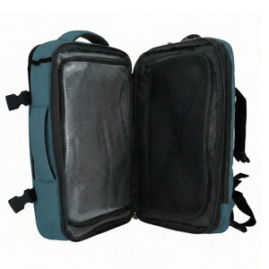 Combo 1 Mochila Viaje XL 40L Llaima Azul Piedra + 1 Botella Agua Térmica Buffer Paine 1,2Lt