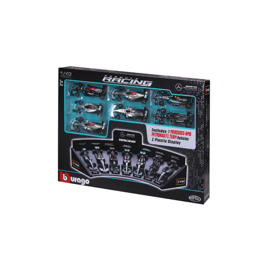 AUTO 1:43 Mecedes-Amg Race Formula 1 Pack 7 Autos