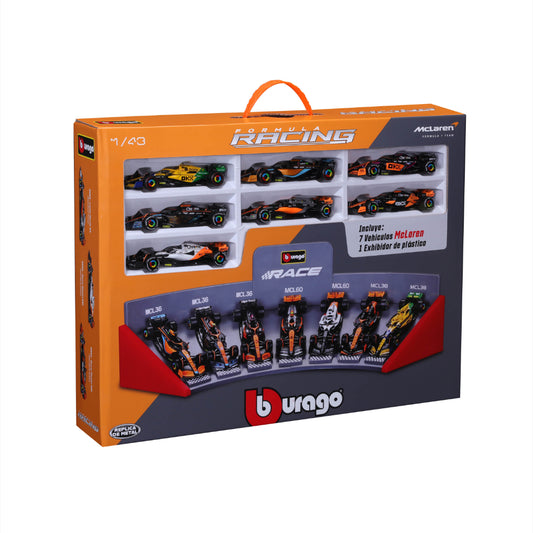 AUTO 1:43 Maclaren Race Formula 1 Pack 7 Autos