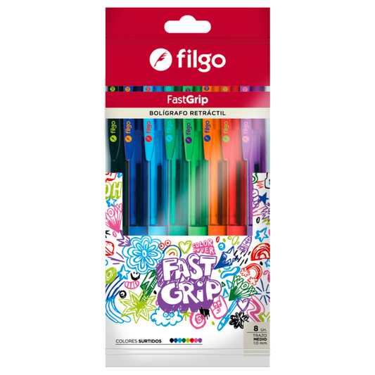 Bolígrafo Fastgrip 1.0 Flowpack 8 Surtido