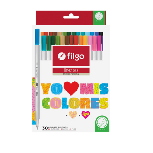 Tiralíneas Liner 038 0.4 Estuche 30 Surtido