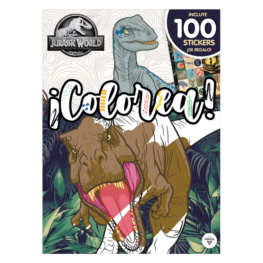 Libro Pintar 16Pag + Stickers Jurassic