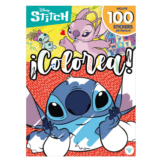 Libro Pintar 16Pag + Stickers Stitch (Diseño2)