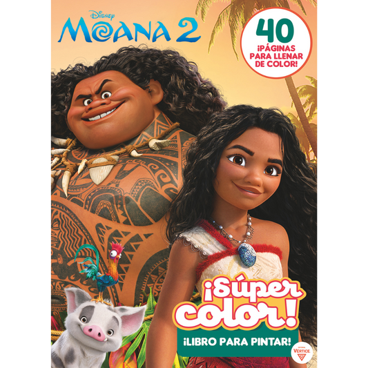 Libro Para Pintar Moana 2 40 Paginas