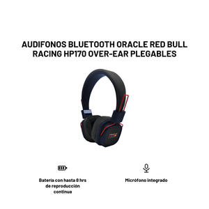 Audifonos Bluetooth ORACLE Red Bull Racing HP170 Over-Ear Plegables
