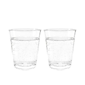 Set de 2 Vasos Premium de Acrílicos para Agua 400ml.