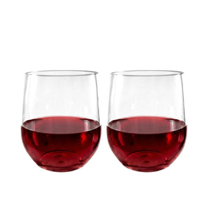Set de 2 Vasos Premium Acrílicos para Vino 400ml