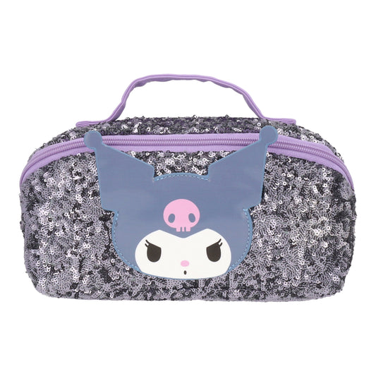 Cosmetiquero Kuromi & My Melody Lentejuelas Negro