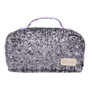 Cosmetiquero Kuromi & My Melody Lentejuelas Negro