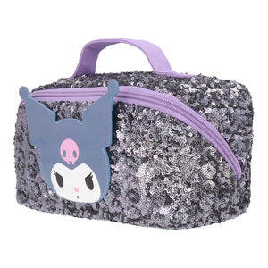 Cosmetiquero Kuromi & My Melody Lentejuelas Negro