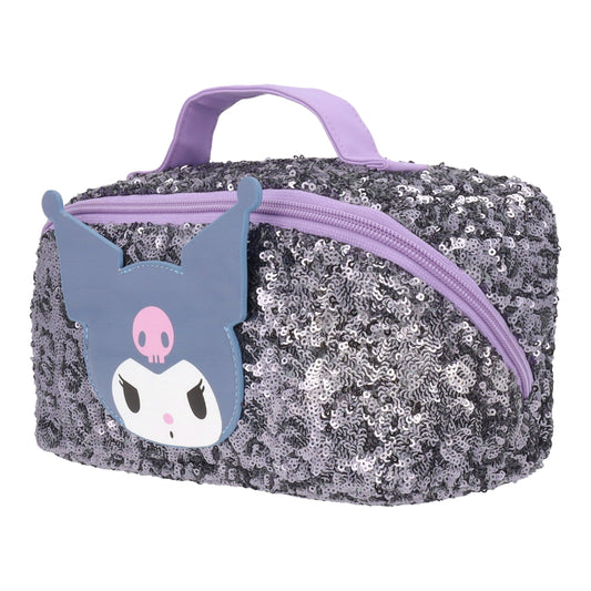 Cosmetiquero Kuromi & My Melody Lentejuelas Negro