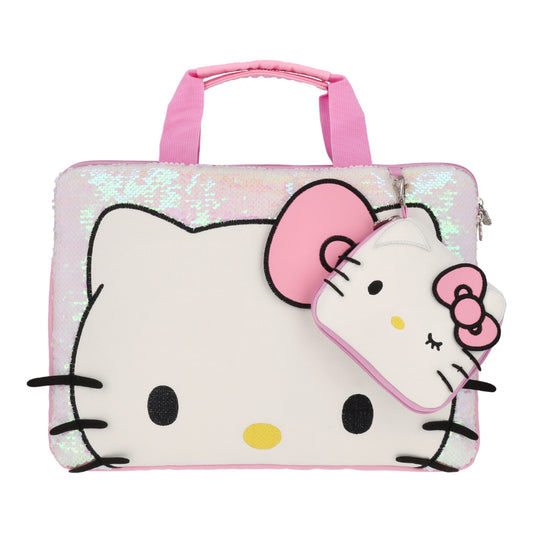 Bolso Notebook Hello Kitty Lentejuelas