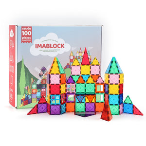 Combo Imanes IMABLOCK 32 piezas + 100 piezas