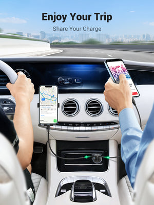 Cargador Para Automovil Ugreen 40W Doble Usb-C — infografía de características