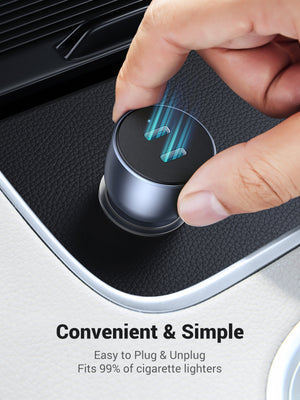 Cargador Para Automovil Ugreen 40W Doble Usb-C — infografía de características