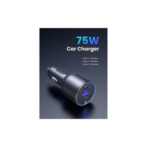 Cargador Para Automovil Ugreen 75W 3 Puertos Usb