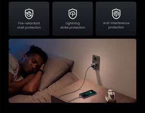 Cargador De Pared Gan Ugreen Nexode Mini 30W — infografía de características