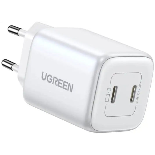 Cargador De Pared Gan Ugreen Nexode 45W 2X Usb-C