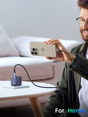 Cargador De Pared Gan Ugreen Slim 30W Usb-C — infografía de características