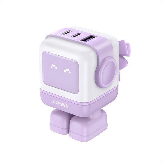 Cargador Robot Gan Ugreen Nexode 65W (Púrpura)