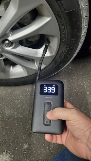 Inflador Portátil Ugreen 150Psi Recargable — infografía de características