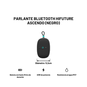 Parlante Bluetooth Hifuture Ascendo (Negro)