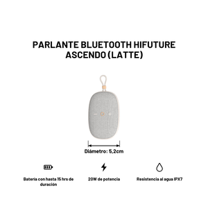Parlante Bluetooth Hifuture Ascendo (Latte)