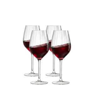 Set de 4 Copas de Vino Tinto 500ml Plisse
