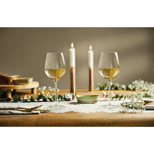 Set 4 Copas Vino Blanco Plisse 380 Ml