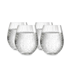 Set De 4 Vasos 440 ml Plissé Vidrio