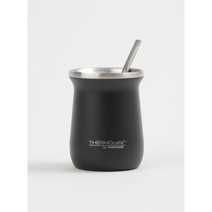 Combo Matero Acero Inox Granite 260ML + Manta Sherpa 125x150cm Ecru
