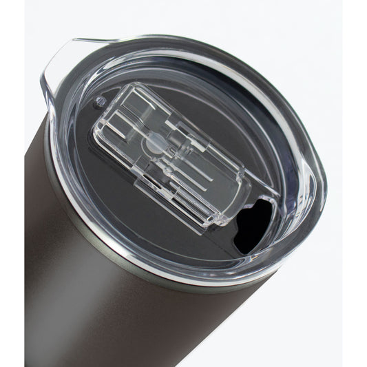 Mug Doble Pared Acero Inox 350ml Negro Mate